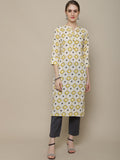 Sangria Printed Cotton Kurta | Grocsy