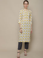 Sangria Printed Cotton Kurta | Grocsy