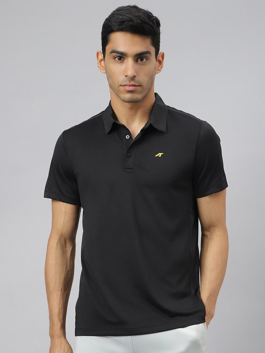 Alcis Men Train-Tech Anti-Static Slim-Fit Training Polo T-Shirt | Grocsy