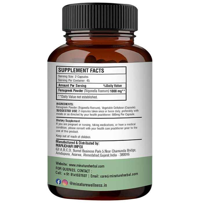 Minature Fenugreek Capsules | Grocsy