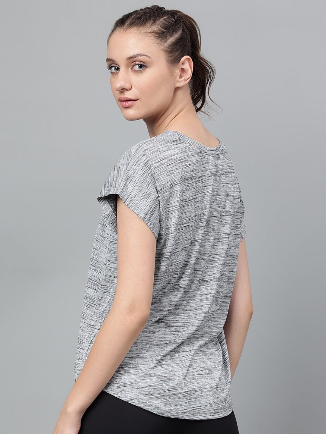 MKH Typography Printed Extended Sleeves Dri-FIT Relaxed Fit Sports T-shirt | Grocsy