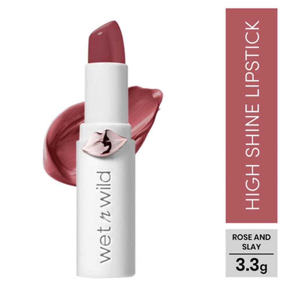 Wet n Wild MegaLast High-Shine Lipstick - Rose And Slay | Grocsy