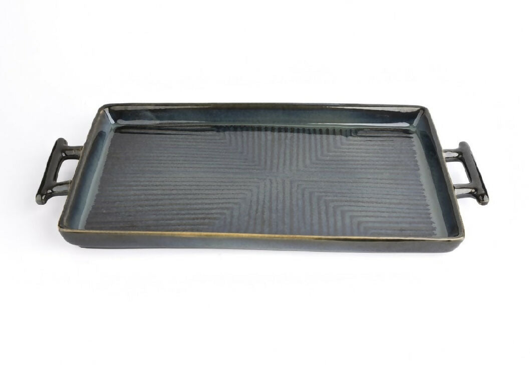 Simply Soho Obsidian Tide Platter | Grocsy
