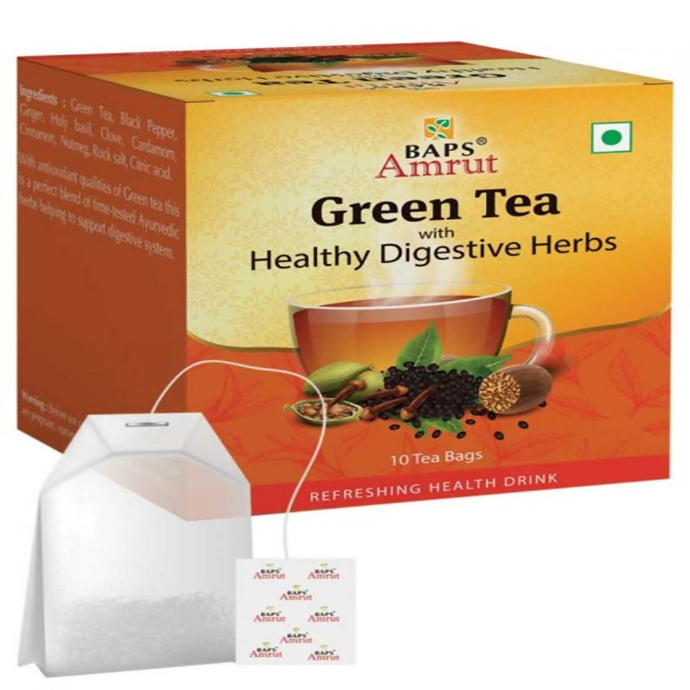 Baps Amrut Green Tea with Healthy Digestive Herbs | Grocsy