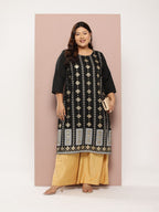 Sztori Plus Size Ethnic Motifs Print Kurta | Grocsy