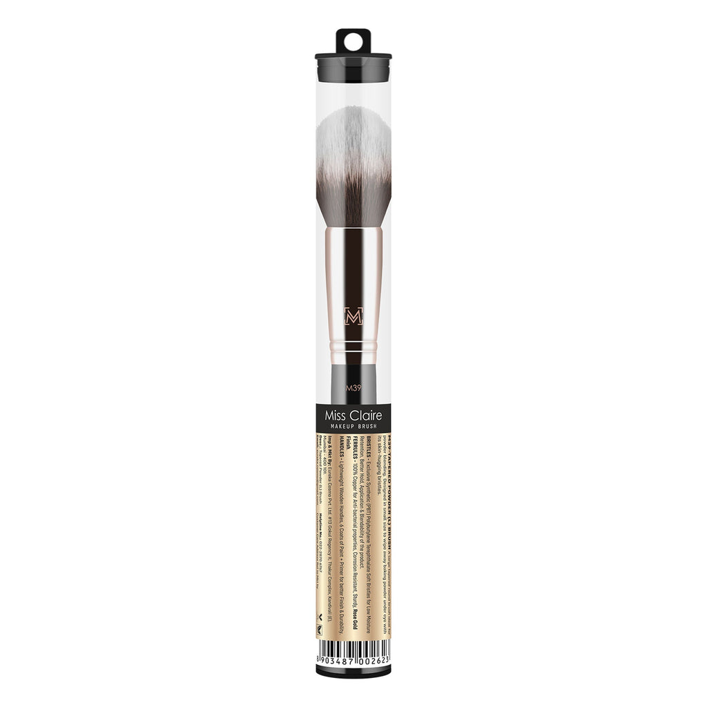 Miss Claire M39 - Tapered Powder (L) Brush - Rose Gold | Grocsy