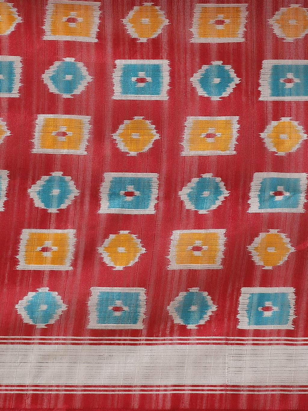Saree Mall Maroon & Blue Printed Bhagalpuri Saree | Grocsy