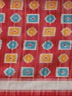 Saree Mall Maroon & Blue Printed Bhagalpuri Saree | Grocsy