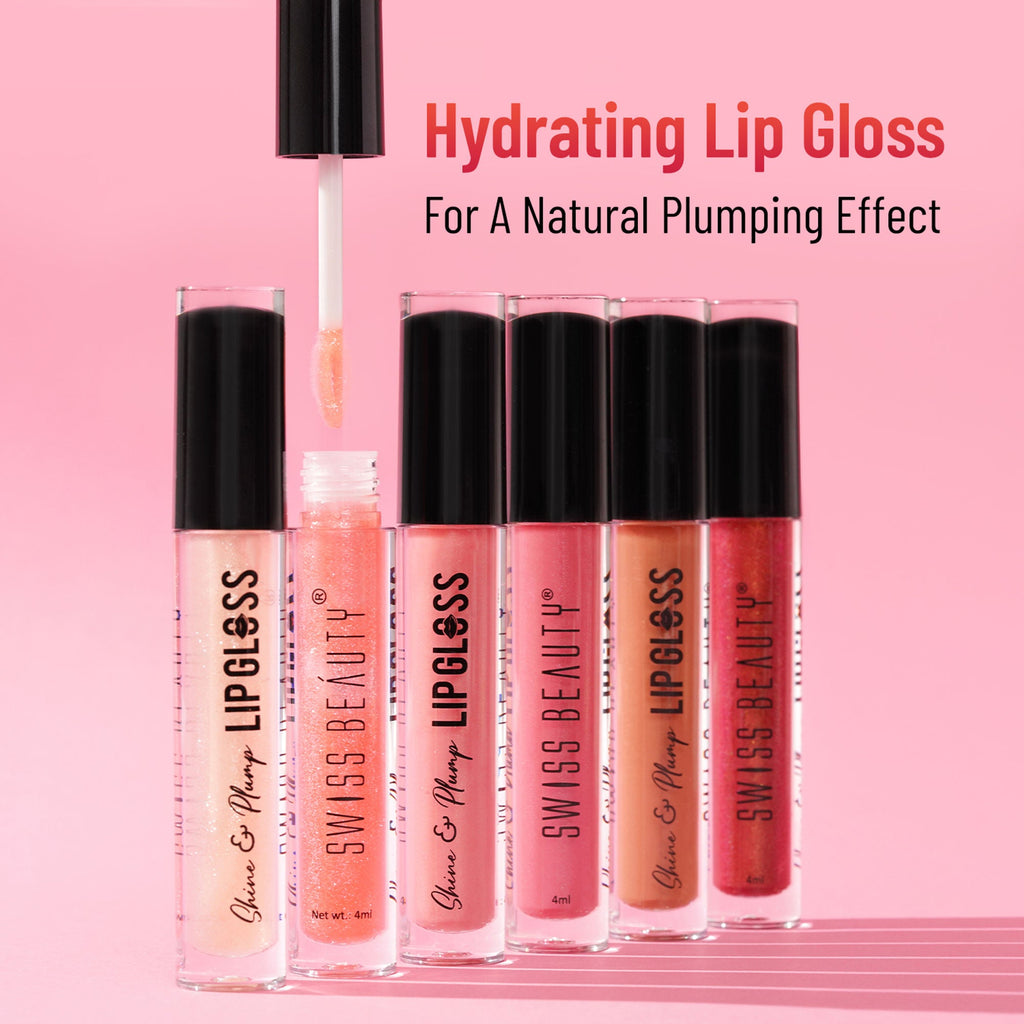 Swiss Beauty Shine & Plump Lipgloss - 2 Nude | Grocsy