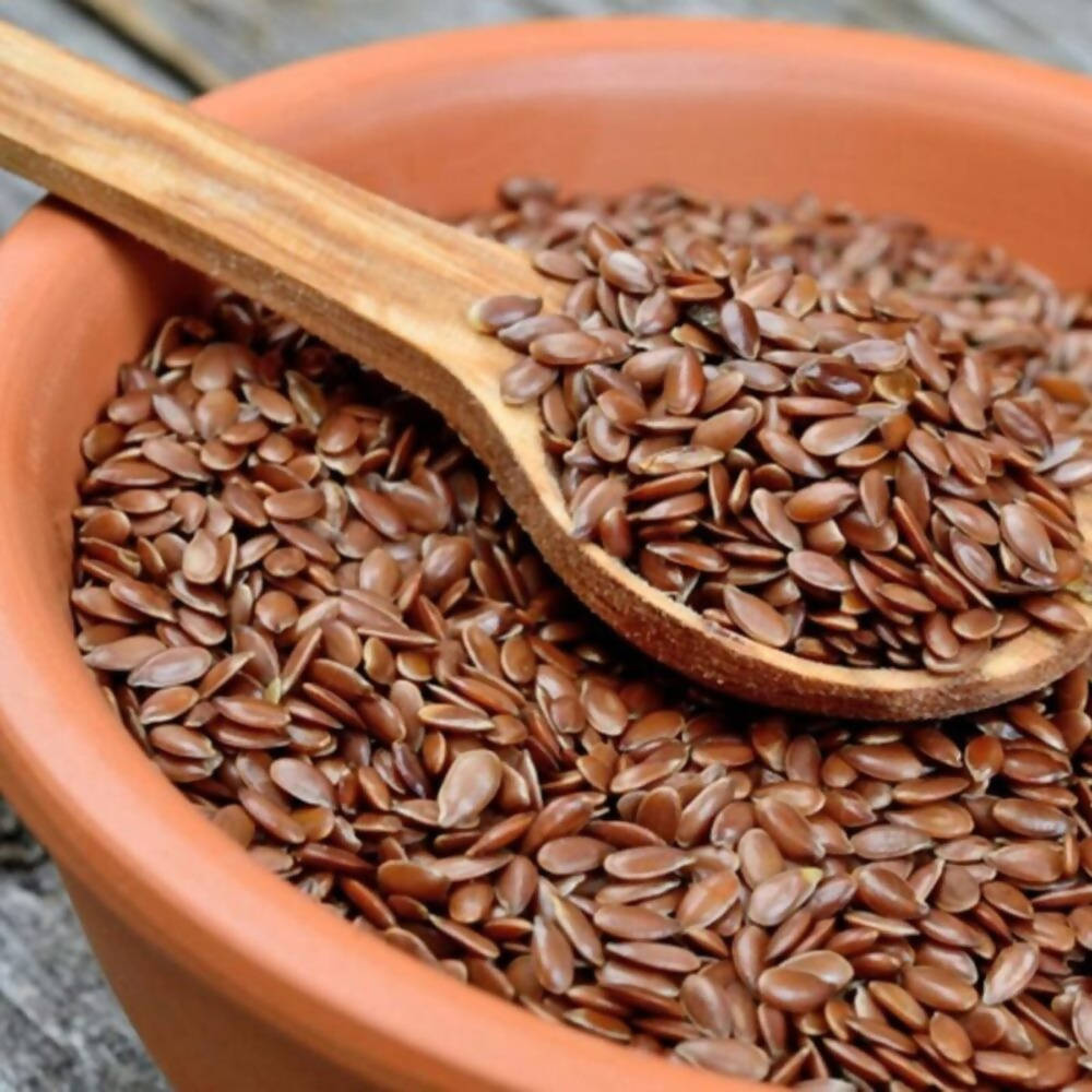Freshon Flax Seeds | Gluten Free, 100% Organic Fiber Rich Flax Seeds | Rich Source of Iron & Dietary Fibre | Rich in Protein, Vitamins & Minerals | Grocsy