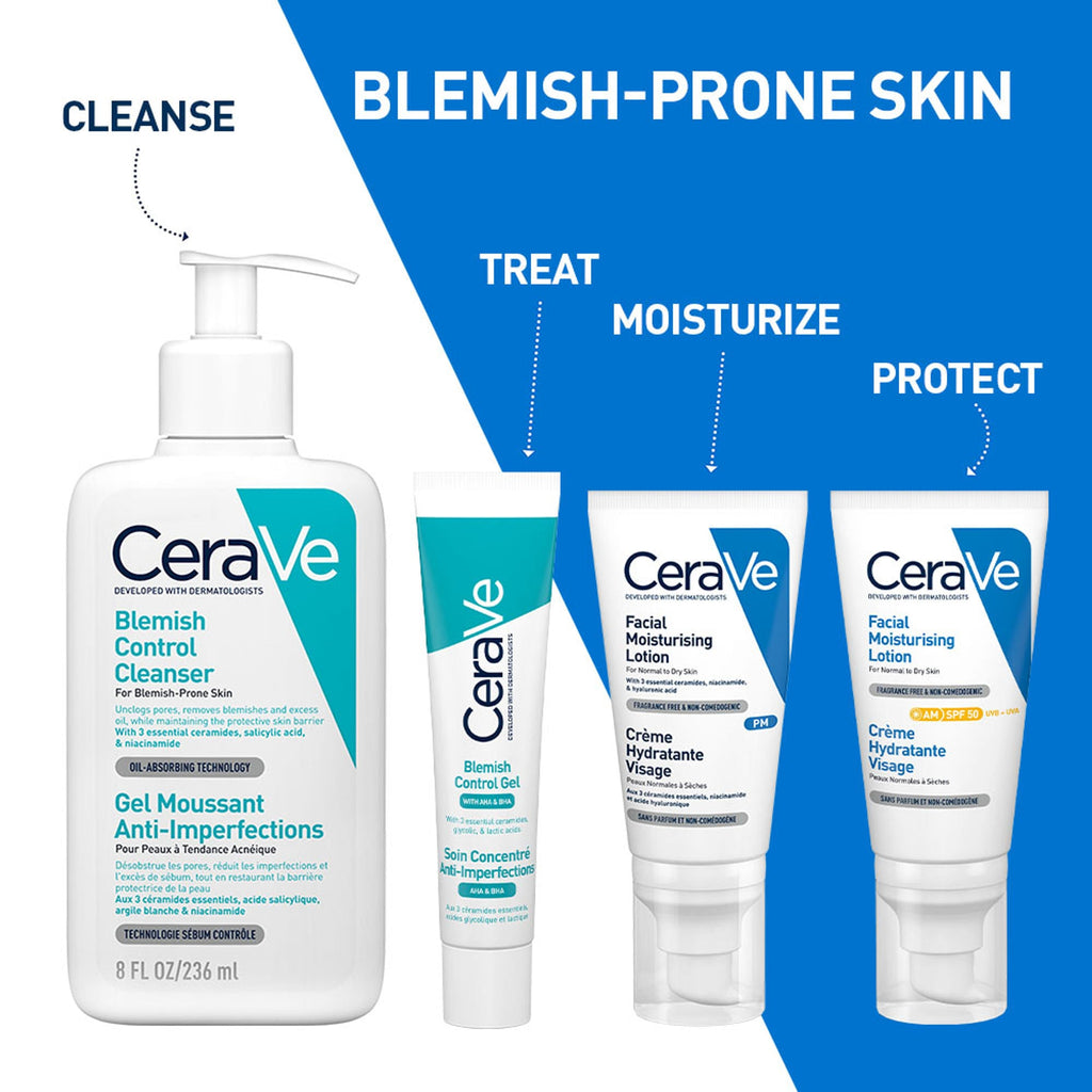 CeraVe Blemish Control Gel with 2% Salicylic Acid, AHA & Niacinamide for Acne Spot Treatment | Grocsy