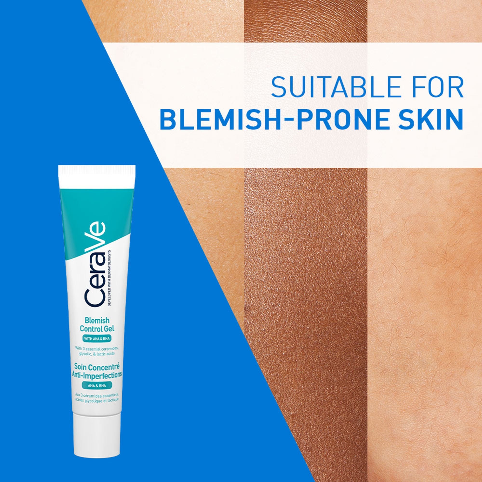 CeraVe Blemish Control Gel with 2% Salicylic Acid, AHA & Niacinamide for Acne Spot Treatment | Grocsy