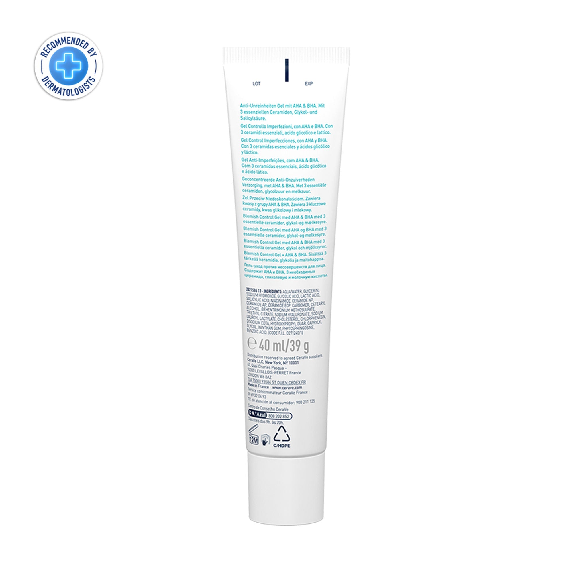 CeraVe Blemish Control Gel with 2% Salicylic Acid, AHA & Niacinamide for Acne Spot Treatment | Grocsy