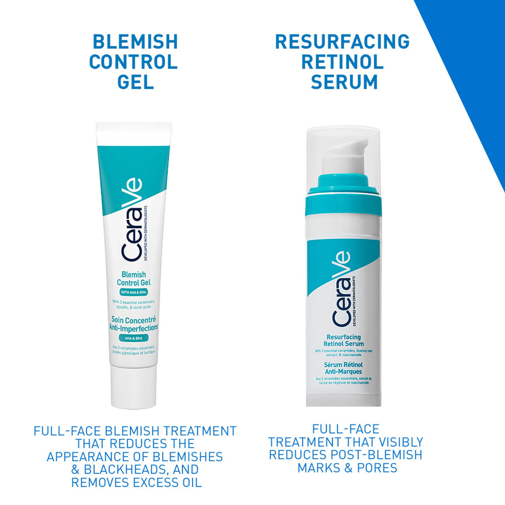 CeraVe Resurfacing Retinol Serum, Reduces Acne Marks with Licorice Root Extract & Niacinamide | Grocsy