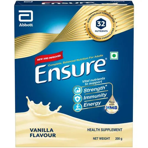 Ensure Nutritional Powder Vanilla Flavour - Balanced Nutrition Drink, Helps in Weight Management | Grocsy