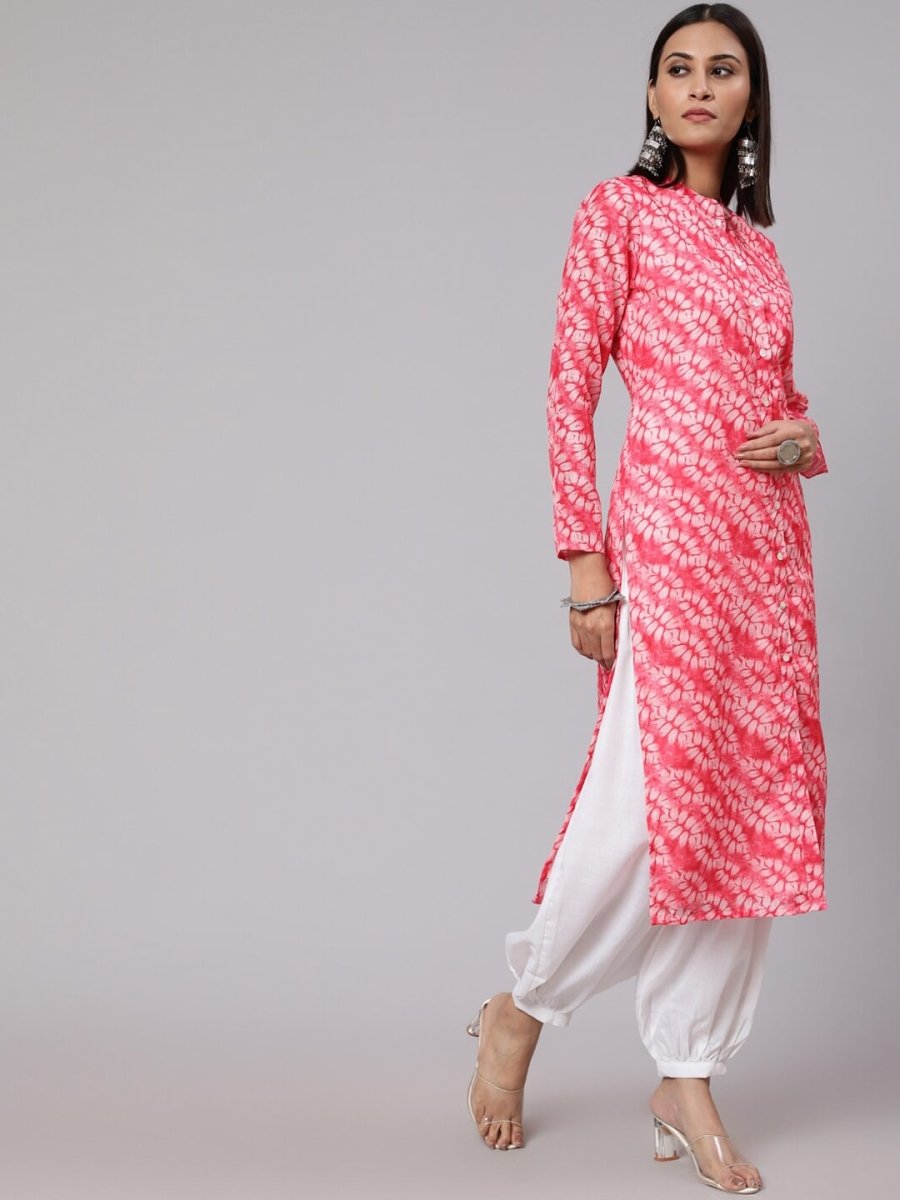Aks Floral Printed Straight Kurta | Grocsy