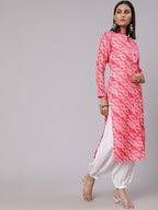 Aks Floral Printed Straight Kurta | Grocsy