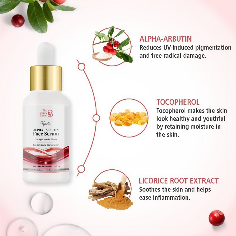 The Beauty Sailor Alpha-Arbutin Face Serum | Grocsy