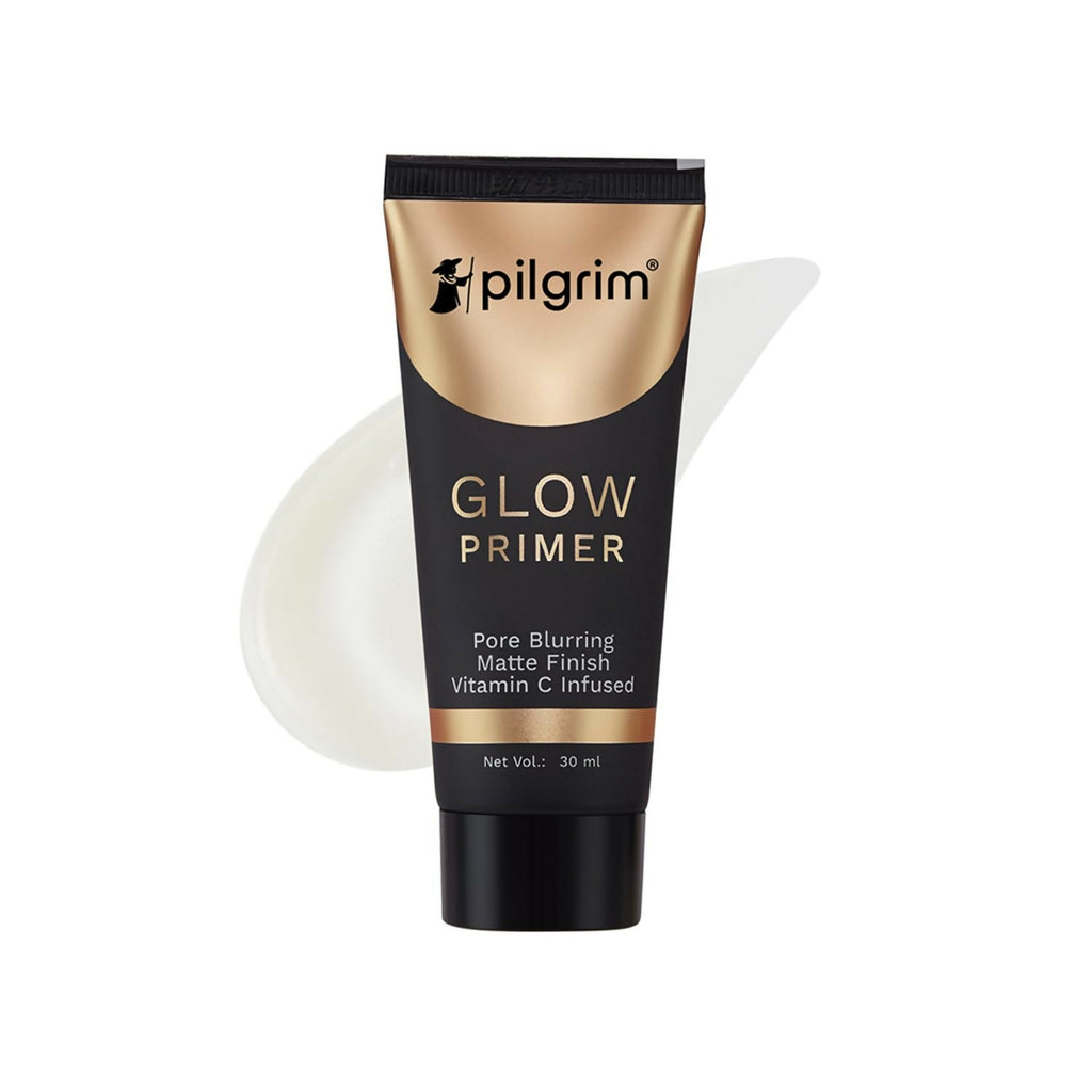 Pilgrim Glow Primer Pore Blurring Matte Finish Vitamin C Infused | Grocsy