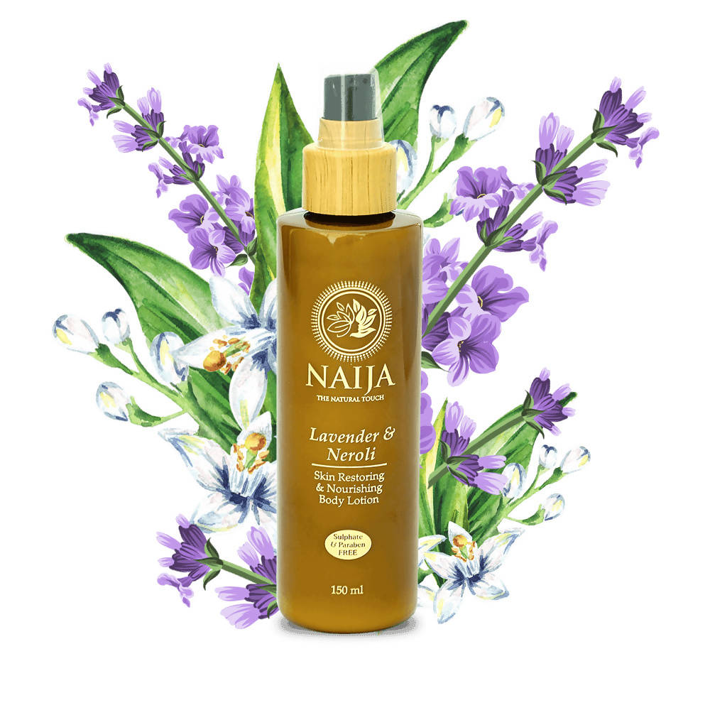 Naija Lavender and Neroli Skin Restoring and Nourishing Body Lotion | Grocsy