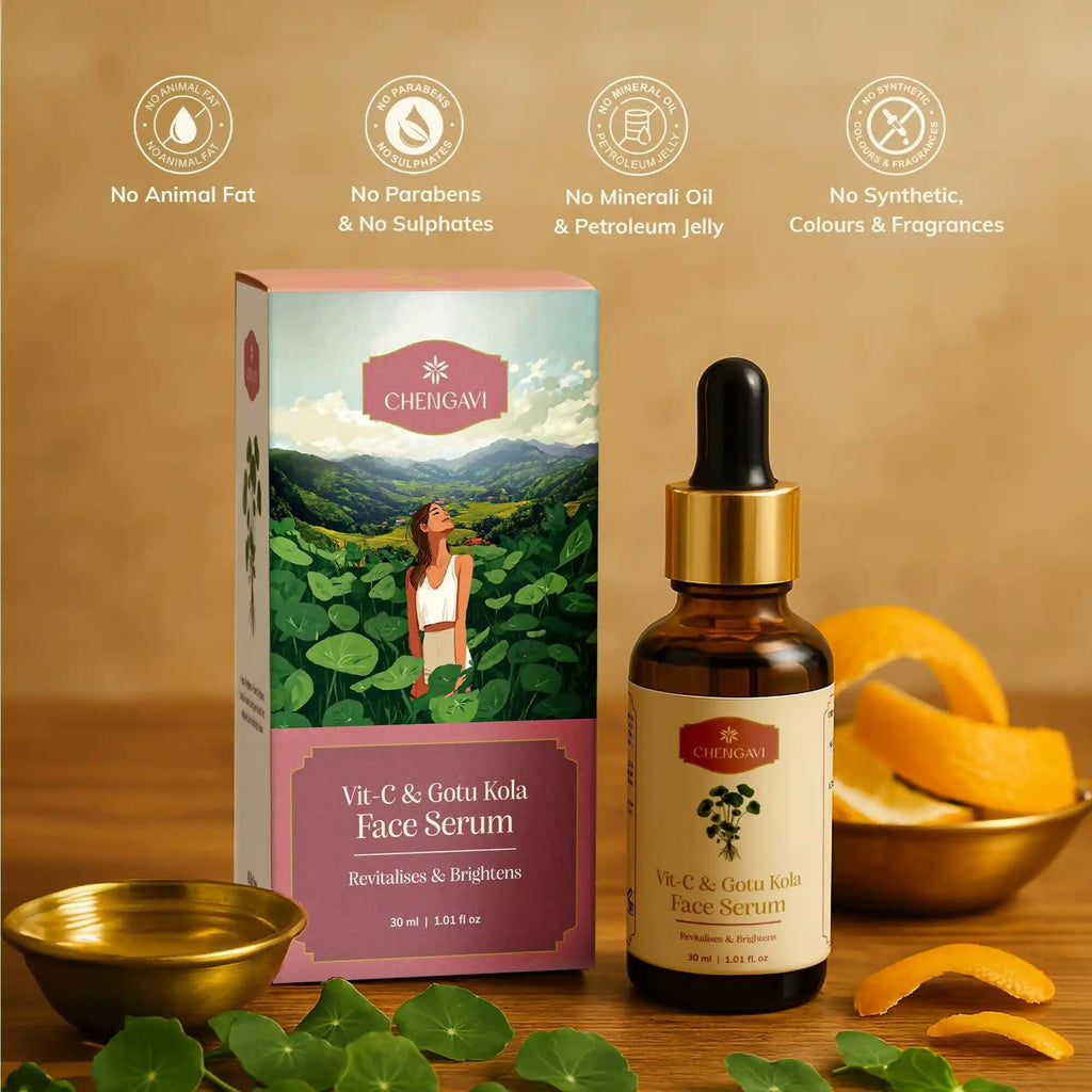 Chengavi Vit-C & Gotu Kola Face Serum | Grocsy