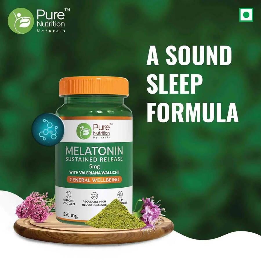 Pure Nutrition Melatonin 5mg Veg Tablets | Grocsy