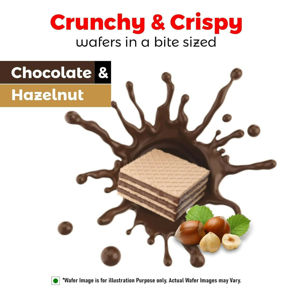 Unibic Qubz Wafer Biscuits Hazelnut Flavour | Grocsy