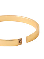 NVR Men's Set of 2 Gold & Silver Metal Brass-Plated Interlock Kada Bracelet