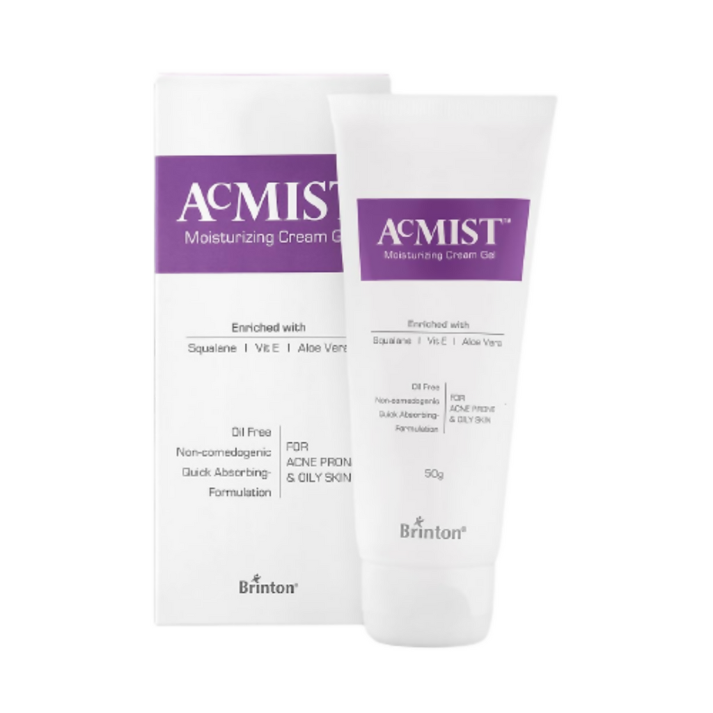 Brinton AcMist Moisturizing Cream Gel With Vitamin E & Aloe Vera, For All Skin Types | Grocsy