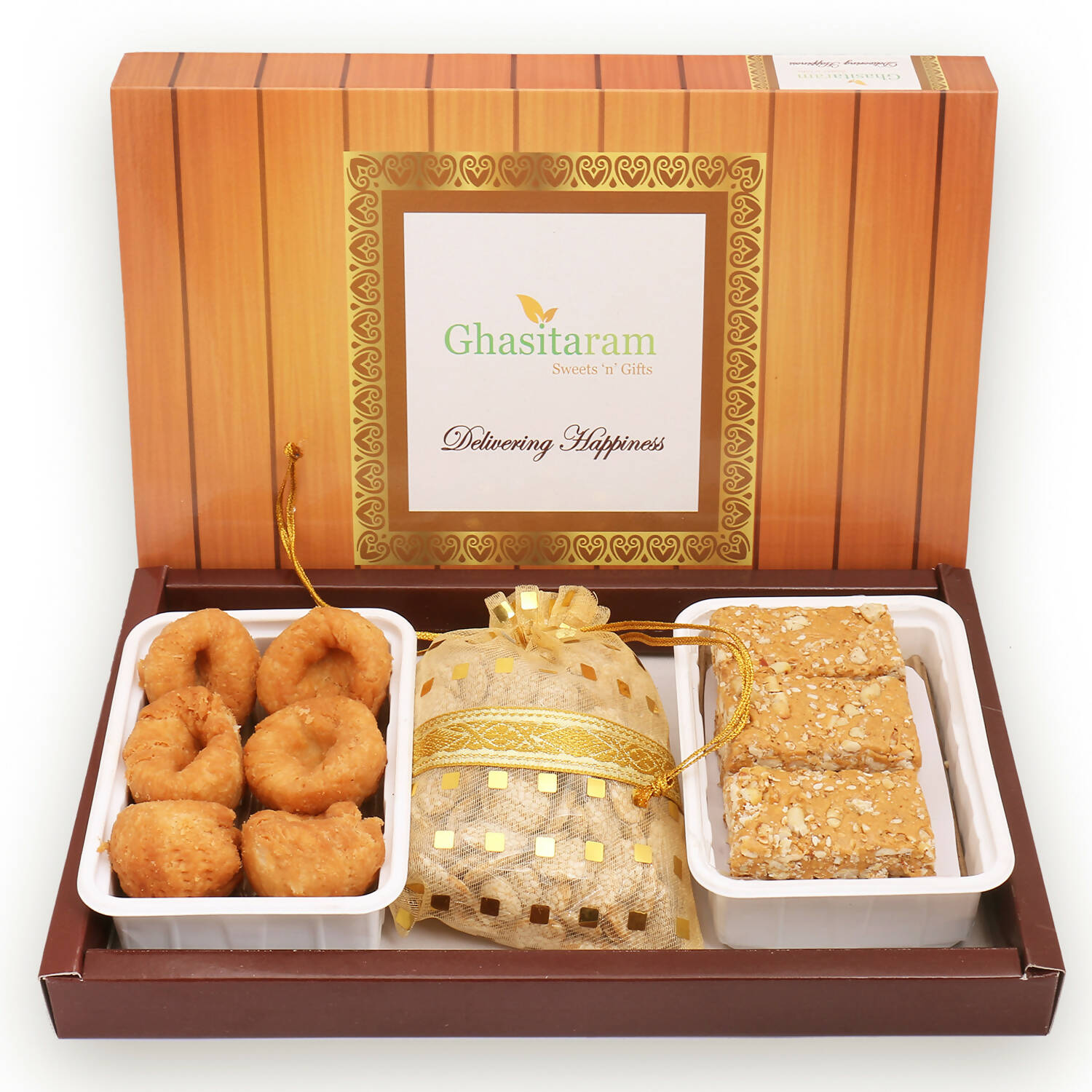Ghasitaram Sankranti /Lohri Gifts Sweets-Khajoor, Revadi And Gachak Hamper | Grocsy