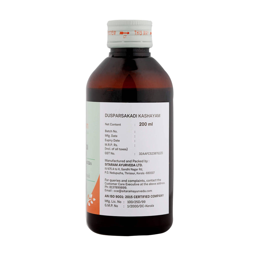 Sitaram Ayurveda Dusparsakadi Kashayam | Grocsy