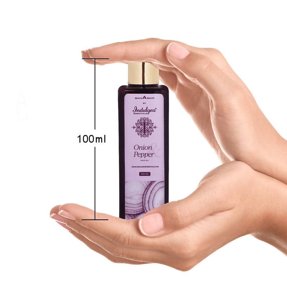 Indulgeo Essentials Onion & Pepper Hair Oil | Grocsy