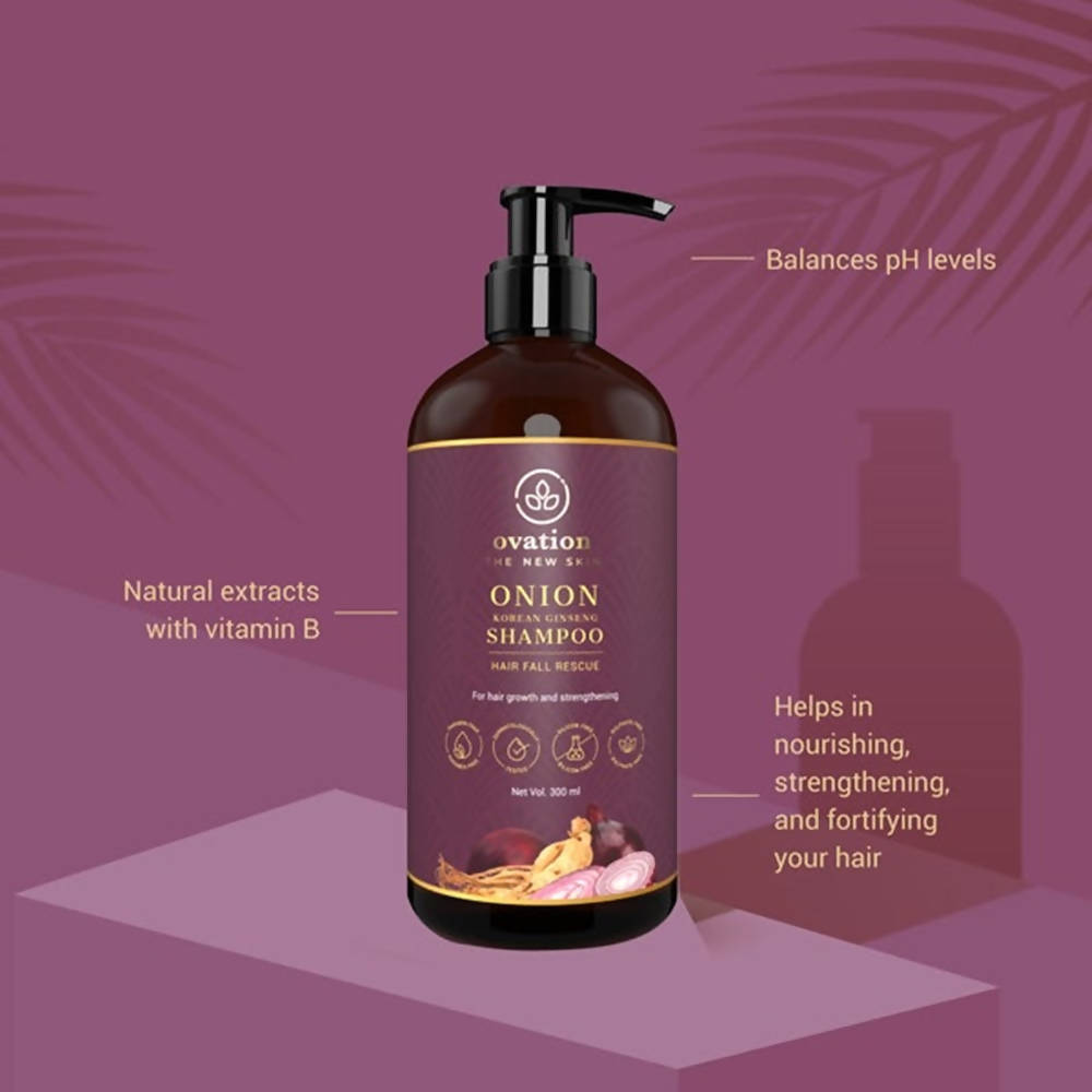 Ovation Onion Korean Ginseng Shampoo | Grocsy