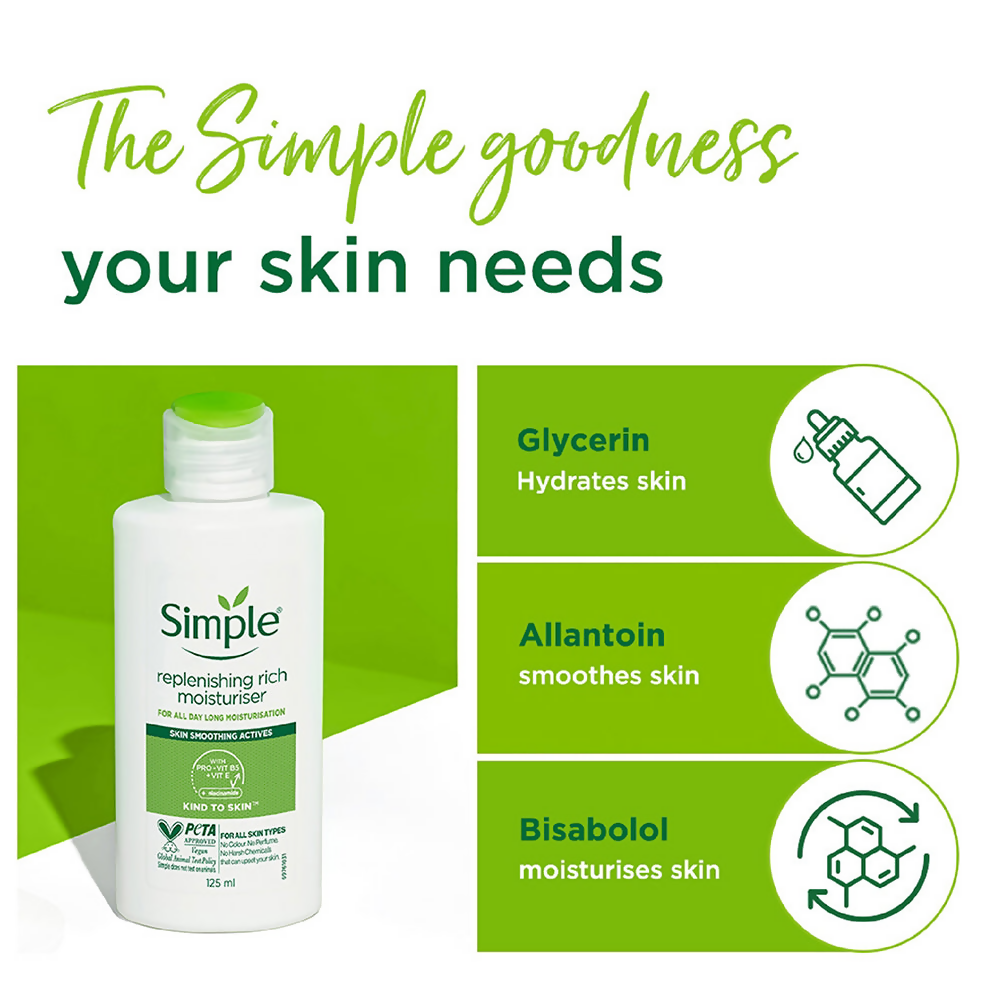 Simple Replenishing Rich Moisturiser | Grocsy