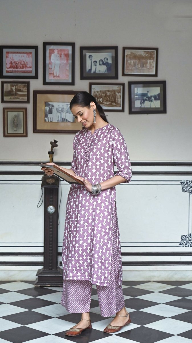 Aayaa Pure Muslin printed Multi Co-Ord Set - Multi Color | Grocsy