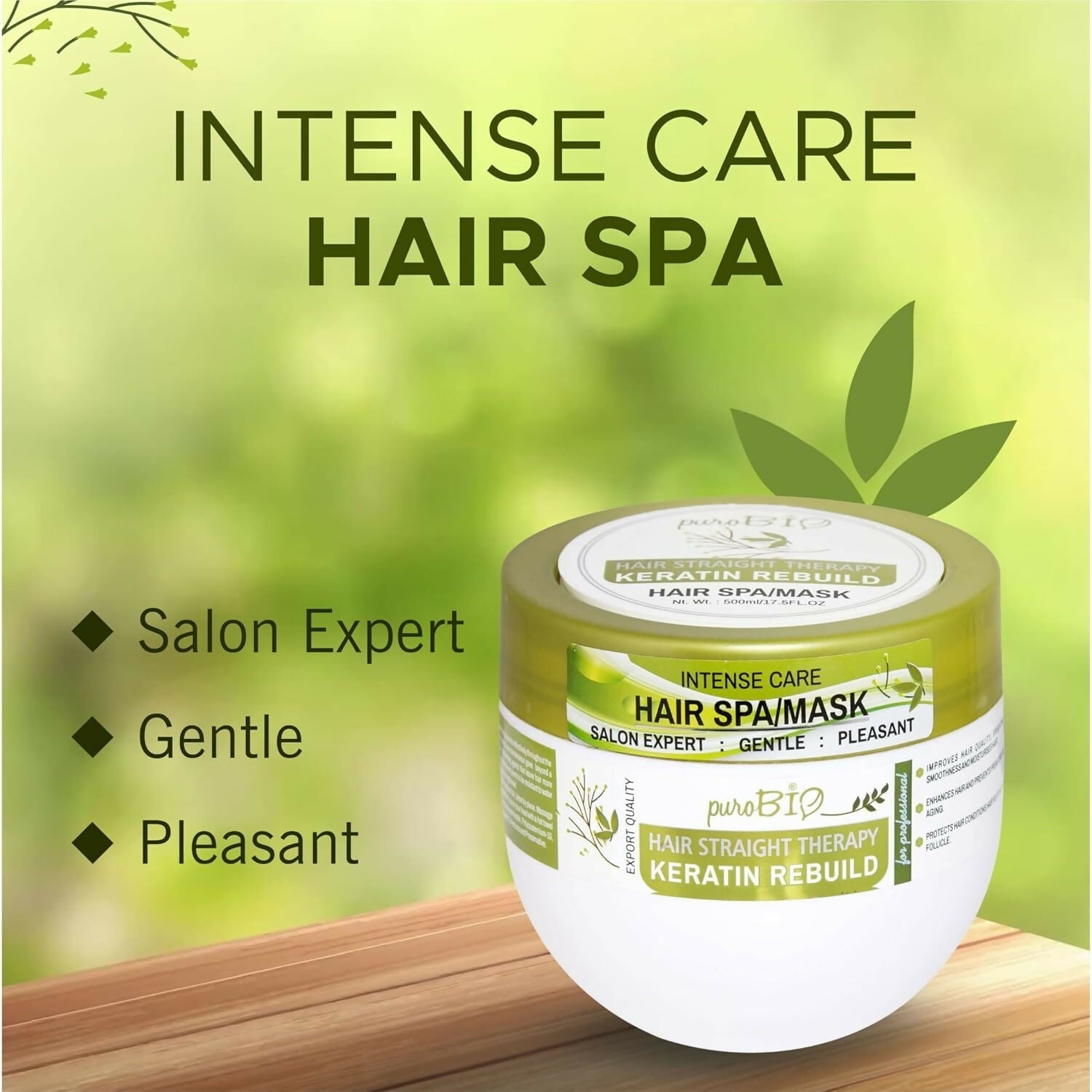 Purobio Sulphate Free Keratin Rebuild Hair Mask | Grocsy