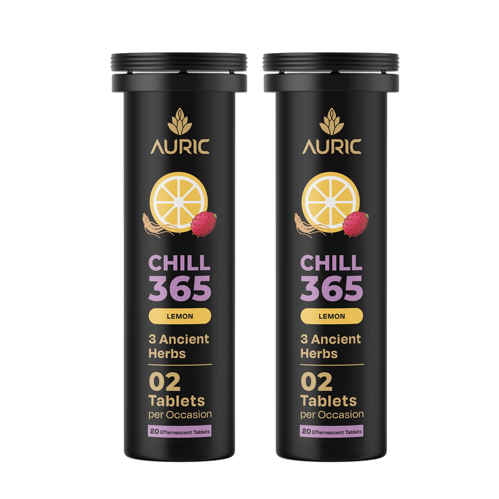 Auric Chill 365 Tablets | Lemon Flavour | Grocsy