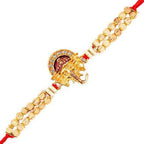 Beautiful Ganesha Rakhi and Silk Chocolates | Grocsy