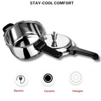 Vinod 18/8 Stainless Steel Outer Lid Pressure Cooker | Grocsy