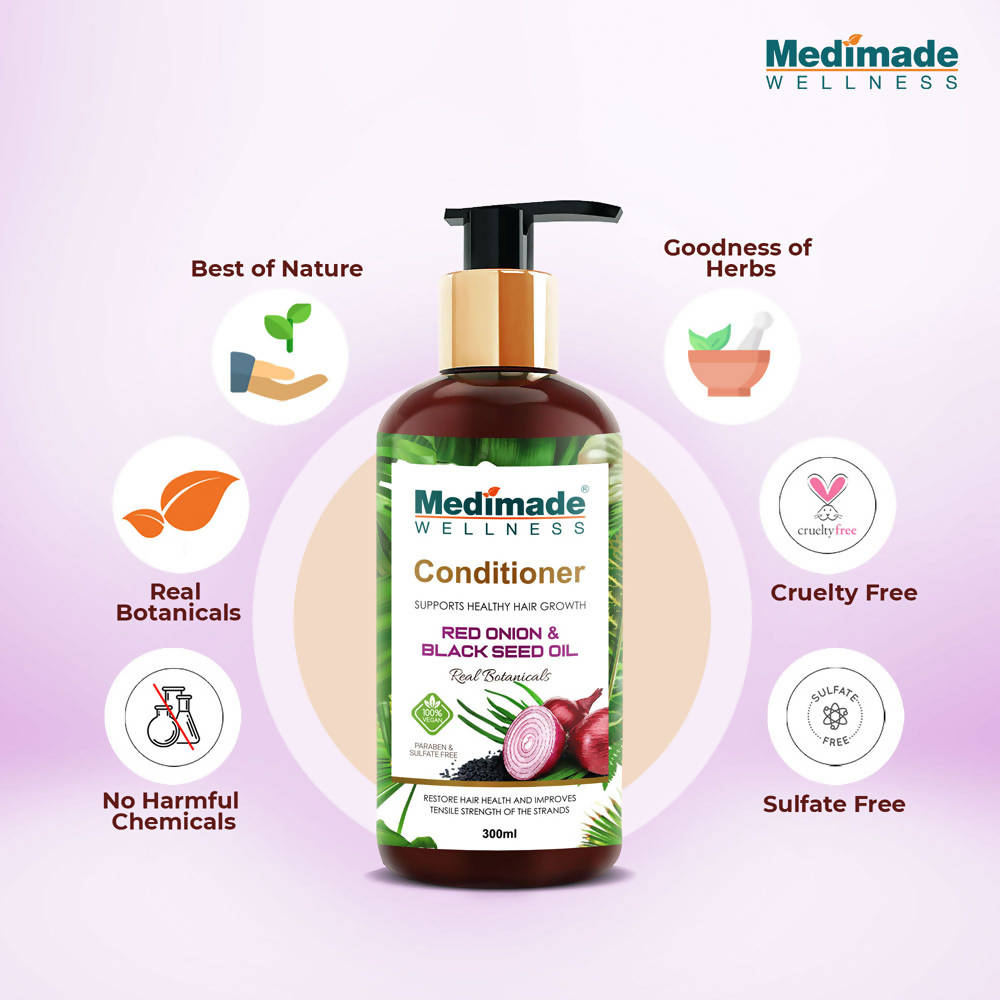 Medimade Wellness Red Onion and Black Seed Hair Conditioner | Grocsy