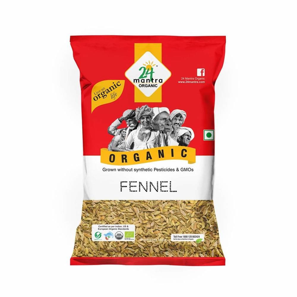24 Mantra Organic Fennel Seeds (Saunf) | Grocsy