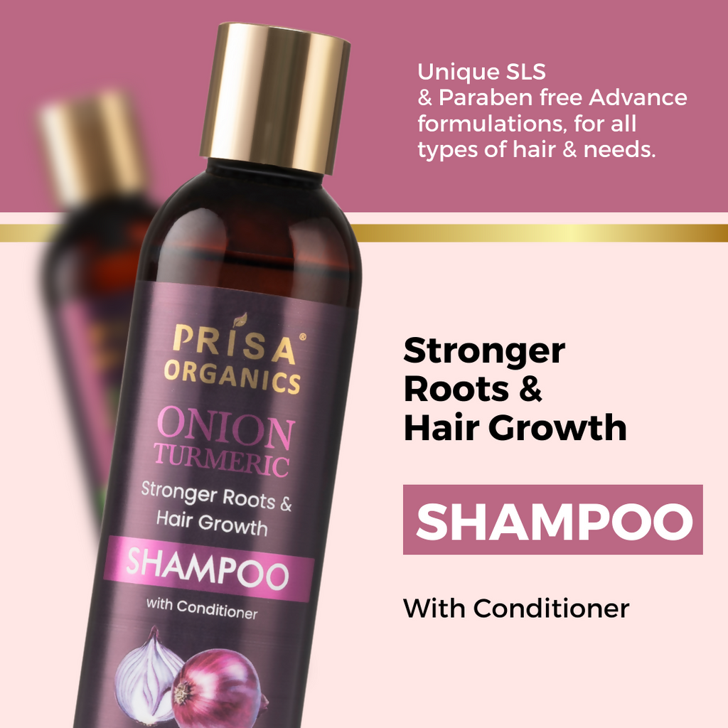 Prisa Organics Onion & Turmeric Shampoo | Grocsy