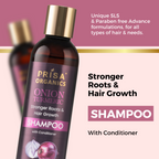 Prisa Organics Onion & Turmeric Shampoo | Grocsy
