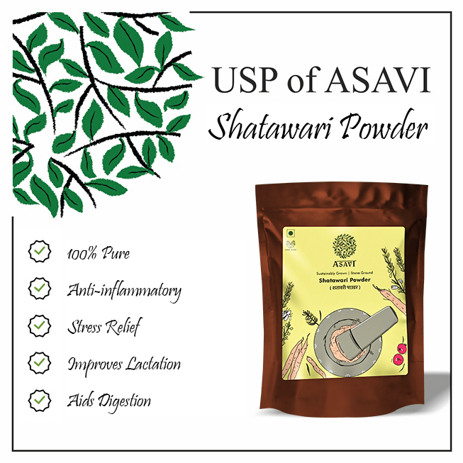 Asavi Stone Grounded Shatawari Powder | Grocsy