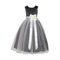 Asmaani Baby Girl's Black and White Color Full Length Frock (AS-DRESS-22006) | Grocsy