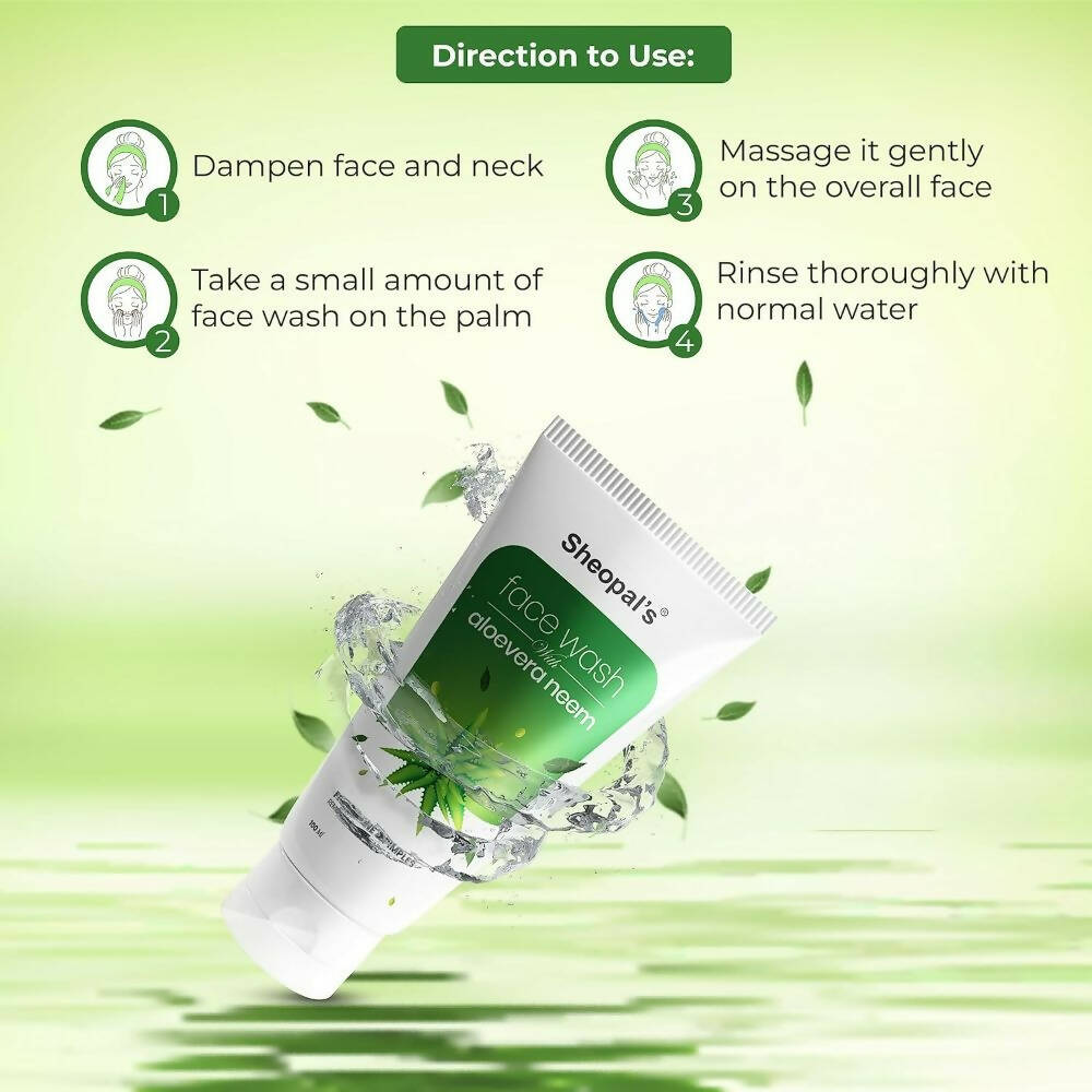 Sheopal's Aloevera Neem Face Wash | Grocsy