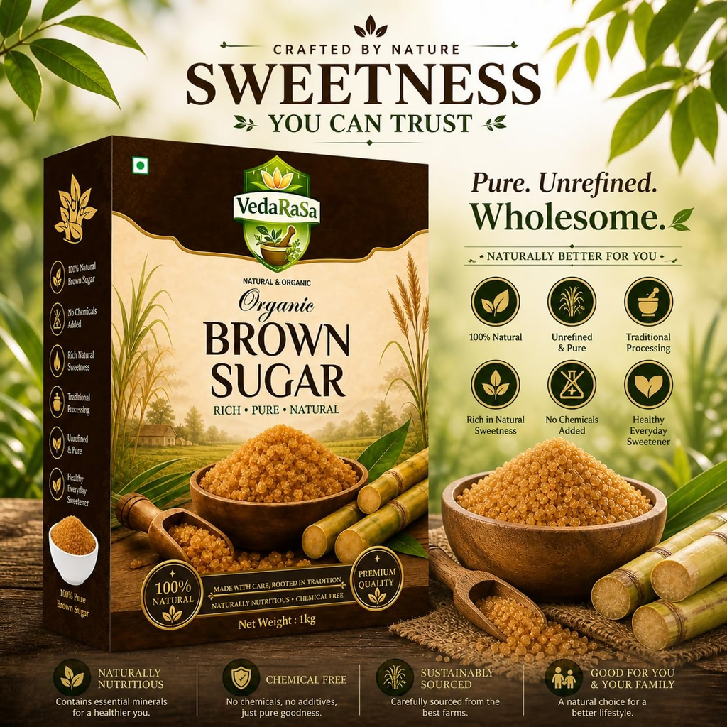 VedaRasa Natural Brown Sugar | Grocsy