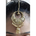 MS Fashion India Traditional Ethnic Wear Maang Tikka With Hanging Jhumka | Grocsy