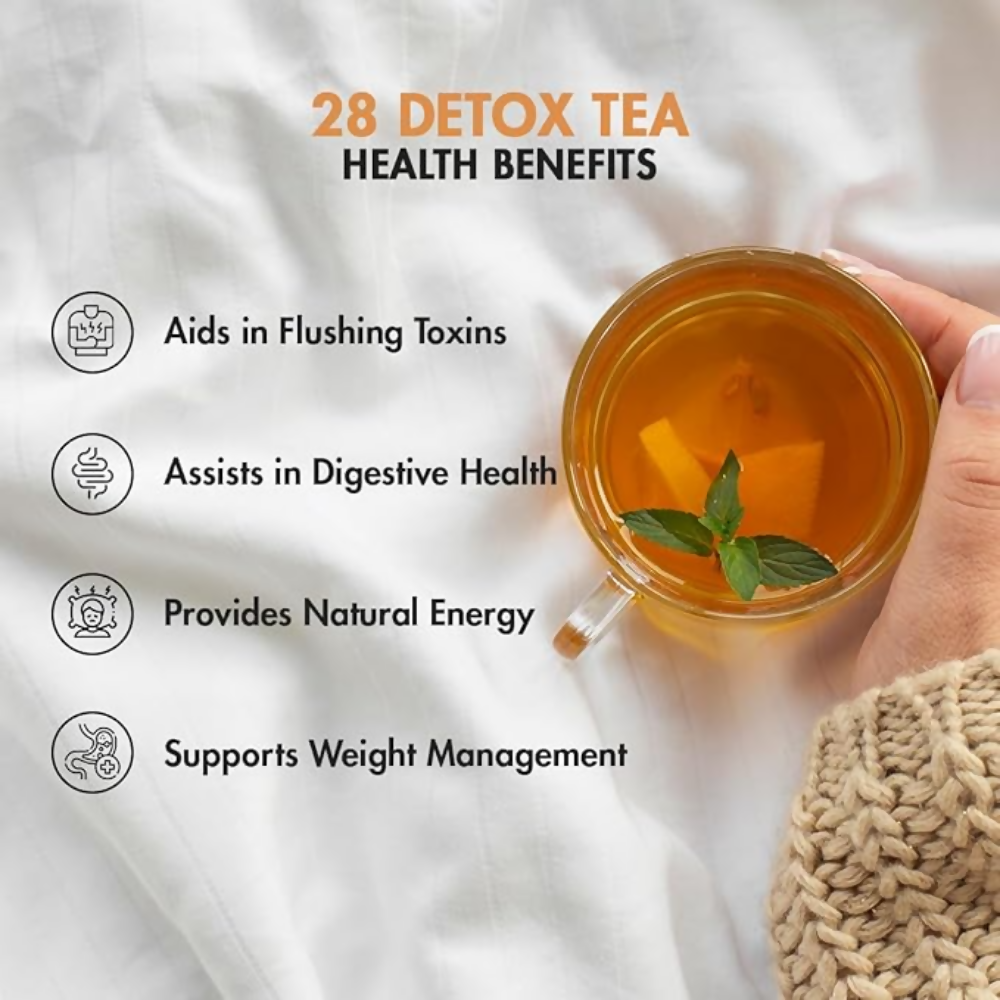 Tea Treasure 28 Days Detox Wellness Tea Bags | Grocsy