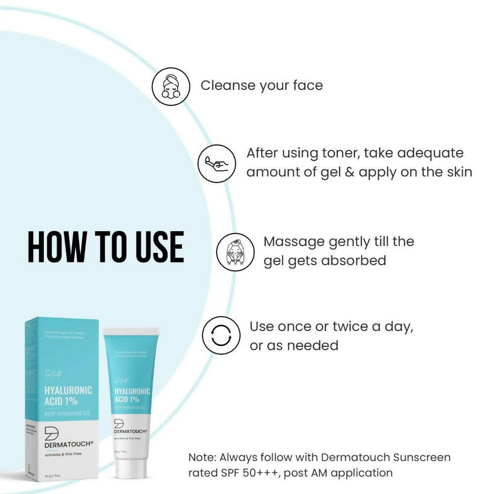 Dermatouch Hyaluronic-Acid 1% Deep Hydration Gel | Grocsy
